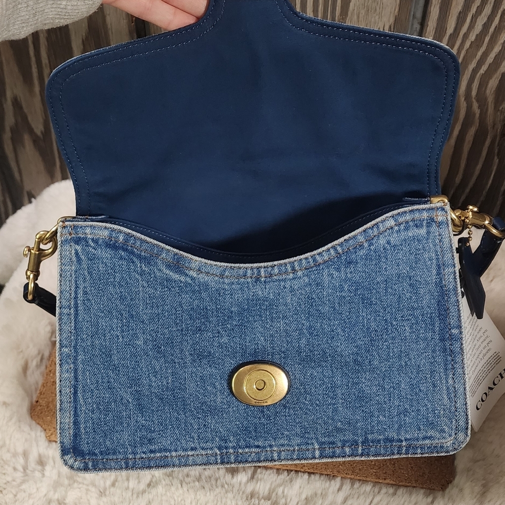 EUC Coach Chain Tabby Denim (Missing Chain Strap) - Picture 6 of 16